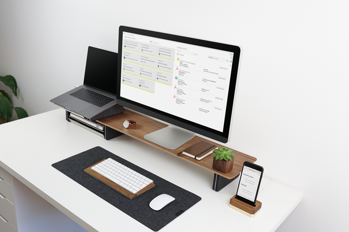 eCOUNT Dokumentenverwaltung | Laptop- und Handyansicht