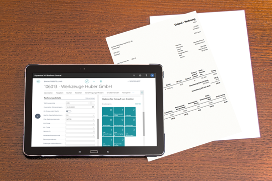 Business Central | Bestellung anlegen Rechnung auf Papier