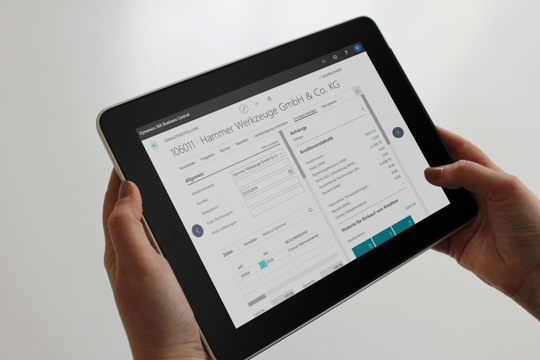 Business Central | Bestellung anlegen auf Tablet