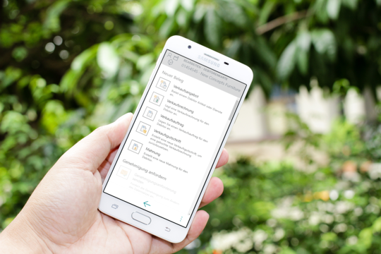 Business Central | Verkaufsgutschrift auf Smartphone