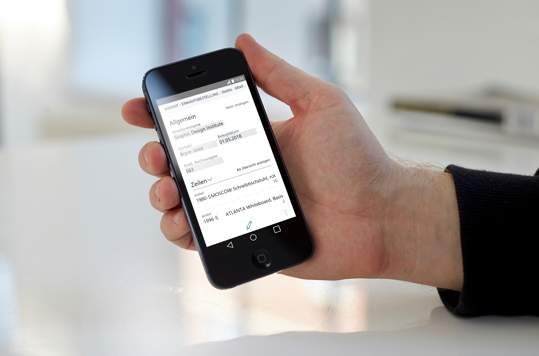 Business Central Einkaufsbestellung am Handy