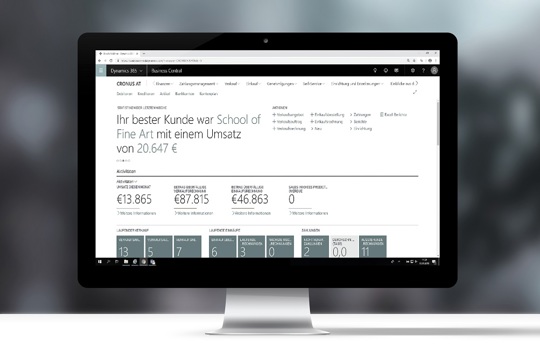 eCOUNT Dynamics 365 Business Central Dashboard