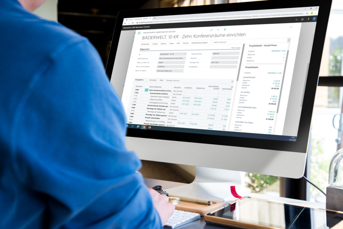 Business Central | Ressourcenverwaltung Projekte auf Desktop