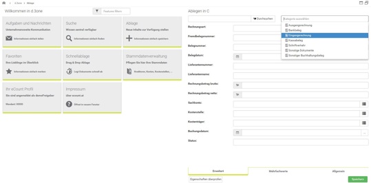 Ablage von Dateien im Dokumenten-Management-System