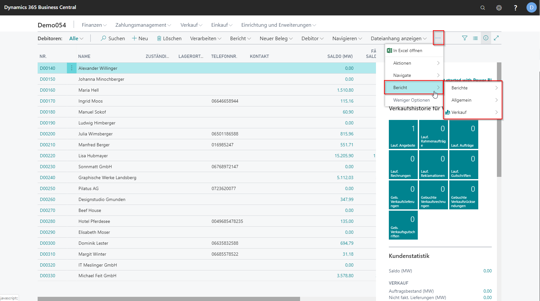 eCOUNT Dynamics 365 Business Central |  Kundenberichte