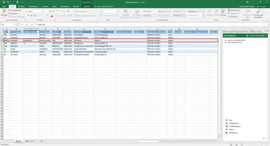 Änderung von Daten in Excel mit Business Central 3