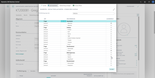 eCOUNT Dynamics 365 Business Central |  Kontakt Profilbefragung 2