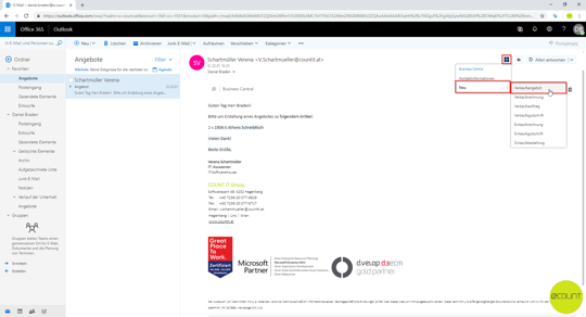 Angebotserstellung in Microsoft 365