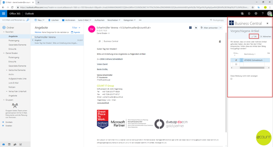Angebotserstellung in Microsoft 365