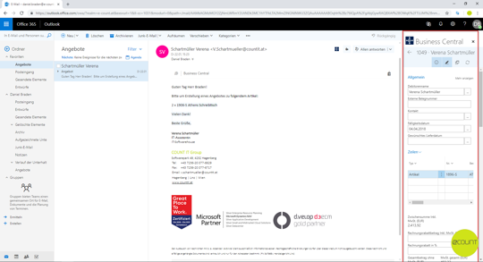 Angebotserstellung in Microsoft 365