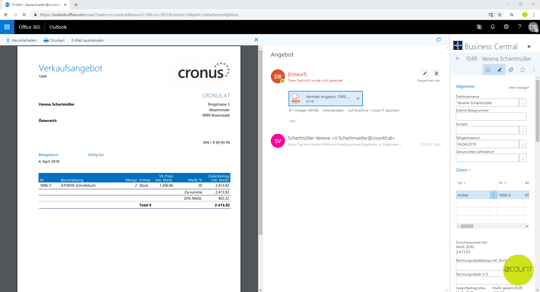 Angebotserstellung in Microsoft 365