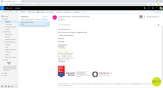 Business Central und Microsoft 365 - Kontaktinformationen abrufen