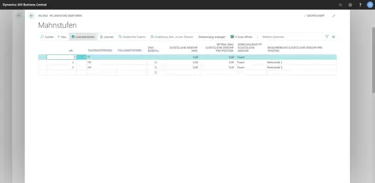 eCOUNT Dynamics 365 Business Central | Mahnungen - Mahnmethoden 3