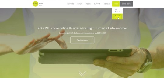 Login für eCOUNT Dokumentenverwaltung aufrufen