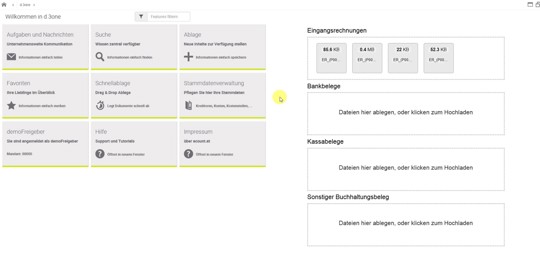 Meldung, wenn die Ablage abgeschlossen ist